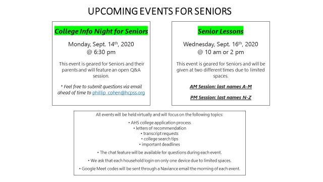 College Information Night for Seniors