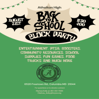New Student Orientation, Block Party & Back to School Night Events